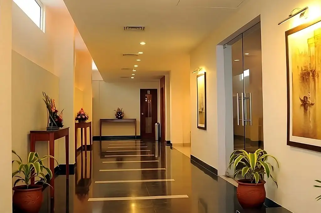 The corridor area of Grewalz's A Hotel Jalandhar